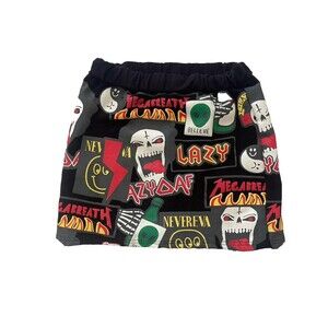 Lazer Heaven Unique LazyAf Mega Breath Alien Horror Mini Skirt Size Small‎